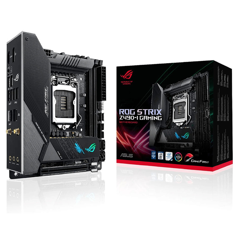 ASUS ROG Strix Z490-I WiFi - DDR4 LGA 1200 Intel Motherboard - اللوحة الأم